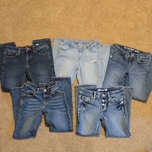 Kids Blue Denim Jeans Size 7 7-8 8